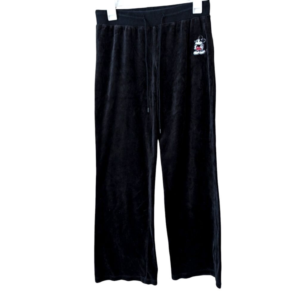 Disney Velour Y2K Mickey Mouse Embroidered Pants Size Medium‎